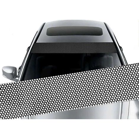 Confezione da 1 - Parasole per parabrezza auto, accessori esterni universali per auto, adesivi parasole per auto - stile a rete (1/3)