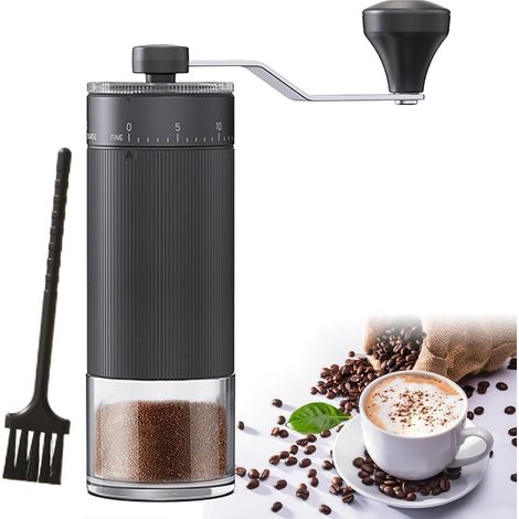 Molinillo de café manual portátil – Molinillo de café con 40 ajustes – Molinillo de café manual – Cerámica – Para viajes y acampada (1/5)