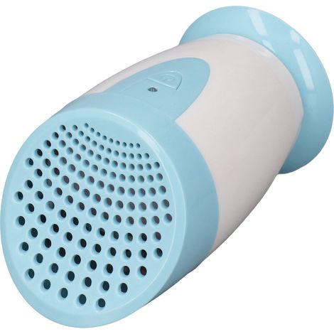 Purificateur d'air à ions négatifs avec 2 modes de fonctionnement, alimenté par batterie, multifonctionnel et portable, idéal pour le bureau et la voiture (bleu). (1/5)