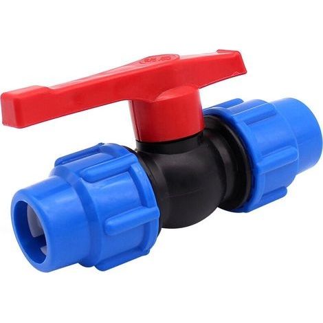 ready Vanne d'arrêt pour tuyau d'eau en polyéthylène haute densité ou alcaline 25 mm (25 mm) (1/3)