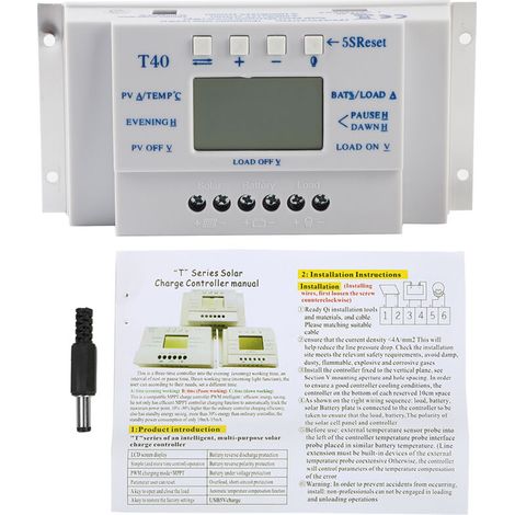 Solarladeregler, hocheffizientes Grafiksymbol 12 V 24 V für Straßenbeleuchtungssysteme (1/5)