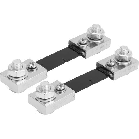 Set mit 2 100-A-Shuntstromamperemetern und Ersatzteilen (1/5)