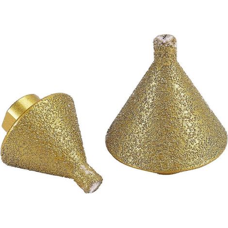 pièces diamant biseauté chanfrein pour meuleuse d'angle M10 38mm 50mm adaptateur ouvre-trou chanfreinage foret de meulage-FFY (1/4)