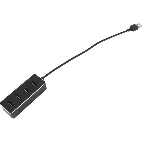 Hub USB 3.0 4 Ports en Aluminium pour Ordinateur Portable et PC de Bureau - Transfert 5 Gbps (1/5)