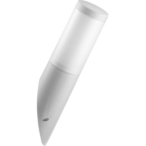 Moderna lampada da parete per esterni in PC + PP con portalampada E27 grigio