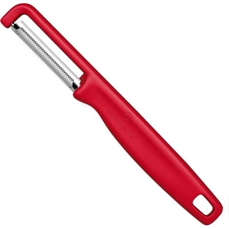 Pelador universal IOTA con hoja dentada, longitud 165 mm - rojo