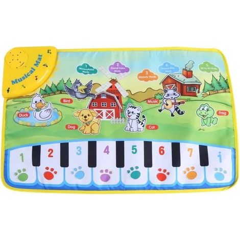 Tapis musical pour bébé, jouet musical éducatif, tapis de piano doux pour tout-petits (1/3)