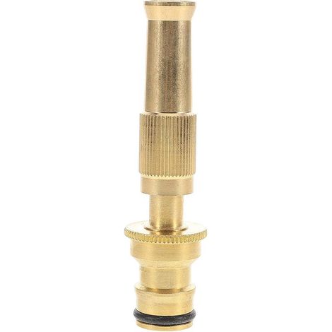 Buse de Pulvérisation en Laiton Massif Réglable pour Tuyau d'Arrosage Haute Pression Jet Puissant pour Lavage Voiture et Nettoyage Extérieur Buse Pistolet d'Arrosage Jardin (1/5)
