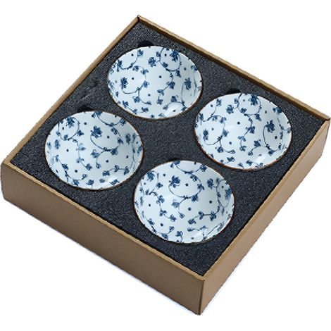 6 bols en céramique, bols à riz japonais, épais et résistants, compatibles micro-ondes four lave-vaisselle, motifs variés (1/5)