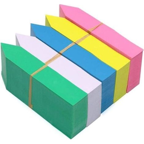 500 Pcs Étiquettes de Graine de Fleur en Plastique Imperméable,Réutilisables,Outils de Jardin Colorés