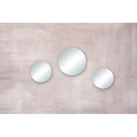 Jeu de plaques miroir, avec bords polis, 1x 20cm ø + 2x 15cm ø, 46673000, T (1/5)