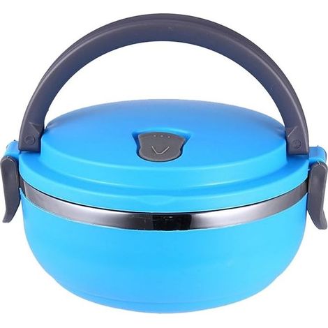 Boîte à lunch isotherme en acier inoxydable, 3 compartiments (1/5)