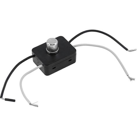 Kit combiné variateur de lumière intégré 120 V avec interrupteur variateur rotatif pour plafonnier (1/4)