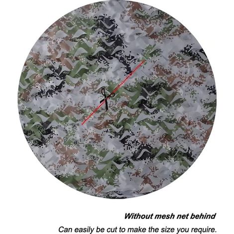 Filet de camouflage numérique Woodland 2x3m pour la chasse, la décoration et la protection solaire (1/4)