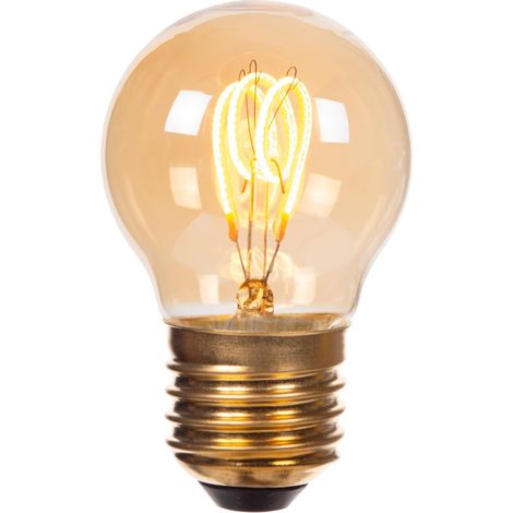 G45 - Ampoule filament - Ø 4,5 cm - E27-1x3W 2200K - Ambre (1/5)
