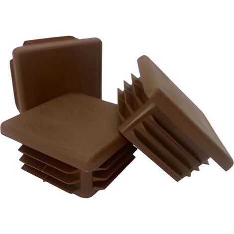 Tappo interno per profilo, palo, tetto 70x70, 10 pezzi, marrone (1/5)