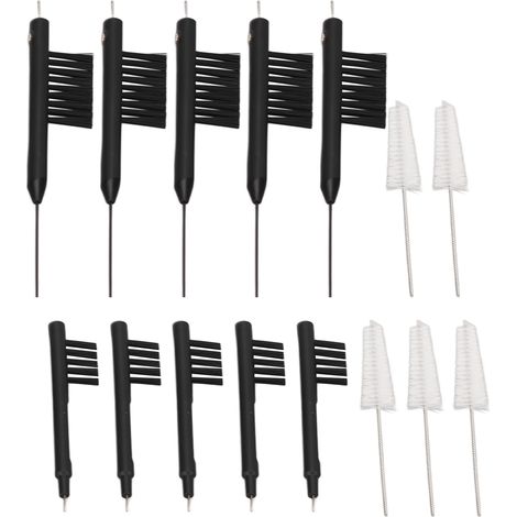Kit d'accessoires de nettoyage pour amplificateur auditif : brosses de soin, cure-oreilles anti-cire, retrait des débris. (1/5)