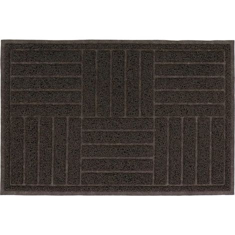 Mud Grabber Spaghetti Scraper Doormat, 40x60cm, Brown Square (1/4)