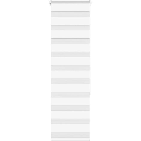 Doppelrollo Weiß 45x150 cm Stoffbreite 40,9 cm Polyester