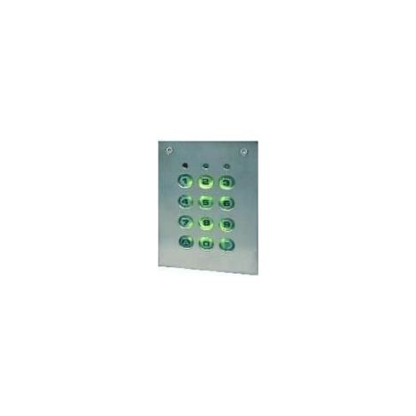 CLAVIER A CODE FILAIRE TOUCHES ABS PLASTRON INOX AUTOMATISME PORTAIL DIGICODE