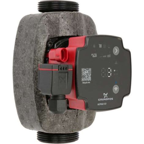Grundfos ALPHA2 GO 32-60 180 EEI 0,18 Pumpe Autoadapt Bluetooth 93074214 inkl. Dämmschale