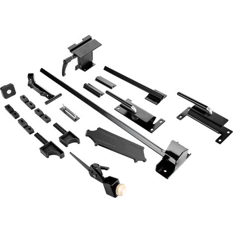 Mophorn Sistema di Affilatura per Smerigliatrice da Banco, Kit per Affilare Scalpelli con Piattaforma Regolabile, Supporto per Utensili e Blocco di Montaggio, Colore Nero (1/5)
