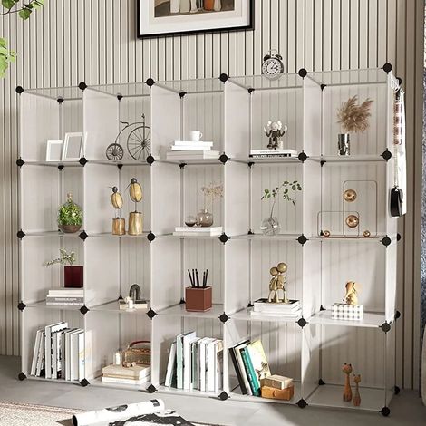 TrAdE Shop Traesio - Organizzatore Modulare A Cubi Organizer Ripiani Scaffali Mobiletto Per Armadio Libreria - (1/5)