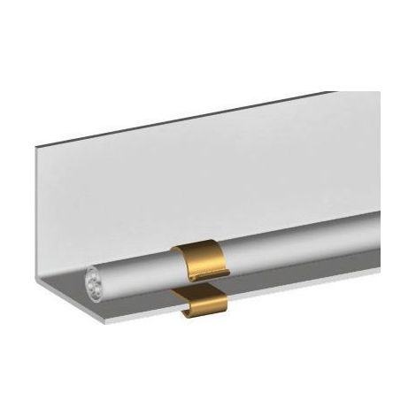 Attache bord de tôle pour tube de 15-19 mm et pour plat de 4-7 mm. 100 Pièces (891024)