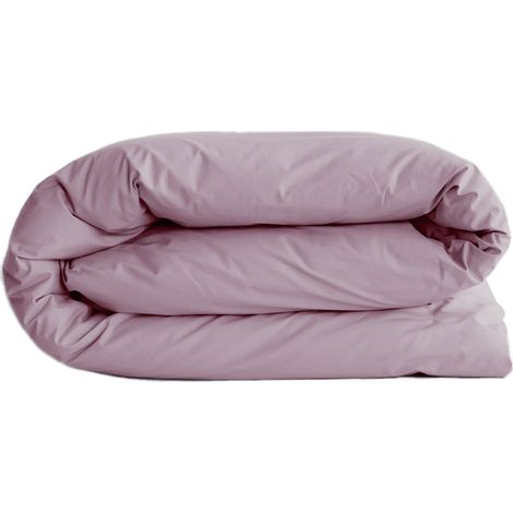Housse de couette Prune en percale 220 x 240 cm (1/3)