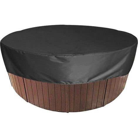 Couverture de Piscine Ronde Piscine Bâche Solaire pour Piscine,Housse de Protection Spas Imerméable et Résistante aux Intempéries, pour Extérieur Spa Baignoire,200 30cm (1/4)