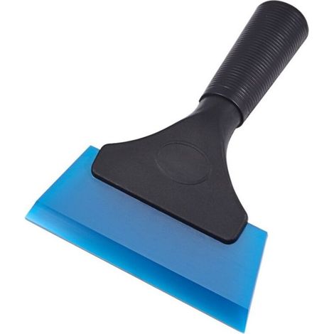 Multifunctional Silicone Squeegee for Bathroom, Shower Mirror, Window, Glass, Shower Door, Car Windshield, Glass Scraper (5 Inch, Blue)