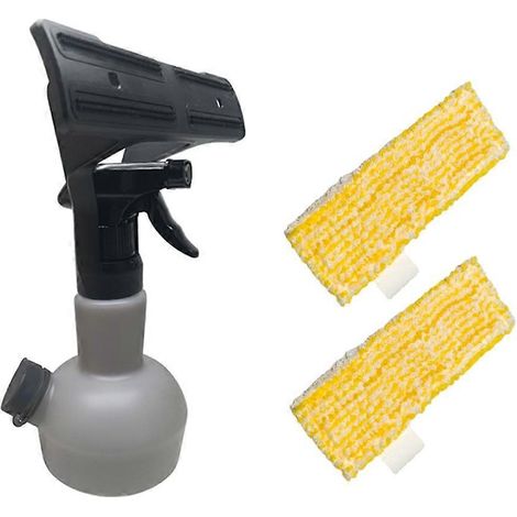 Pièces détachées pour nettoyeur de vitres Kärcher WV1, WV2, WV3, WV5 et WV7 : kit de nettoyage de vitres avec flacon pulvérisateur et serpillière. (1/5)