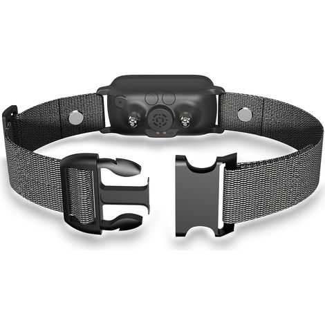Collier anti-aboiement pour grands chiens – Correction par vibration, ultrasons ou choc électrique – Détection intelligente, norme IP67 – Collier réglable jusqu’à 25 cm (1/4)