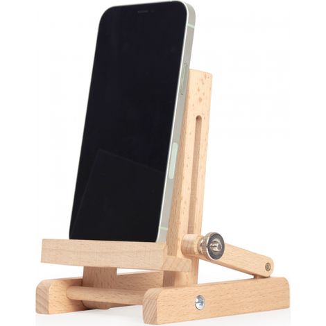Support de téléphone chevalet Kikkerland Naturel (1/3)