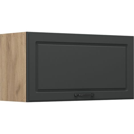 Pensile da cucina R-Line, Antracite country/Rovere dorato, 80 cm Piatto, Vicco (1/5)