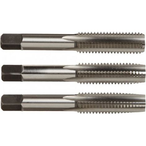VOLKEL Juego de Machos 3-pcs. Set DIN 352 HSS-G BSW 1/8