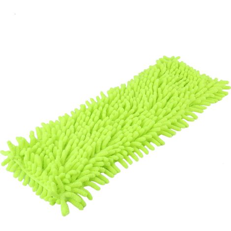 1pc Tête de serpillière, microfibre chenille, lavable machine, pour sols durs, rouge (1/5)