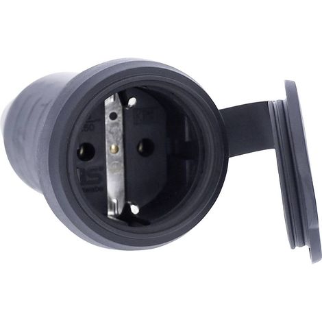 AS Schwabe 60419 Presa di sicurezza 230 V Nero IP44
