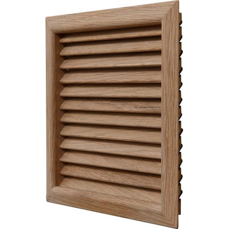 La Ventilazione LGES160T Griglia di Ventilazione quadrata in legno teak, da incasso. Dimensioni 172x172 mm (1/5)
