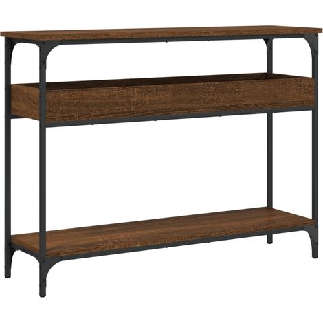 Maison Exclusive - Tavolo Consolle Ripiano Rovere Marrone 100x29x75cm Multistrato