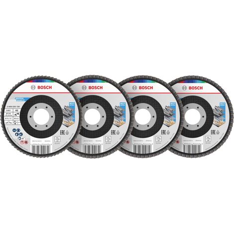 Lot de 15 disques à lamelles pour acier, aluminium, diamètre 115 mm, grain 40, 60, 80, 120, accessoires pour grande meuleuse d'angle (1/5)