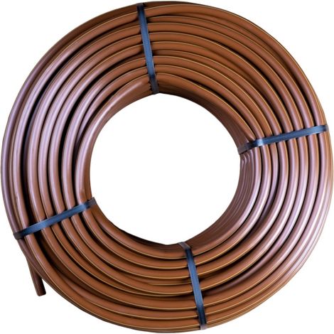 Tubo de goteo autorregulable ø16 mm x 25 m - 2 l/h - Marrón - Rain