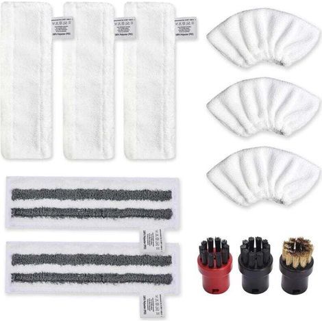 Accessoire pour Karcher Easyfix SC2 SC3 SC4 SC5 Bonnettes Microfibre Lingettes Serpillière Chiffons Brosses à Buse Ronde pour Nettoyeur Vapeur Pièces de Rechange (1/5)