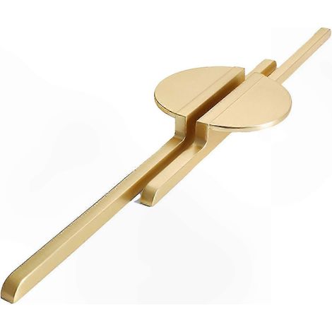 Poignée de meuble demi-ronde en alliage de zinc, robuste et anti-corrosion, design ergonomique pour prise en main facile, idéale pour portes et placards, finition durable. (1/5)