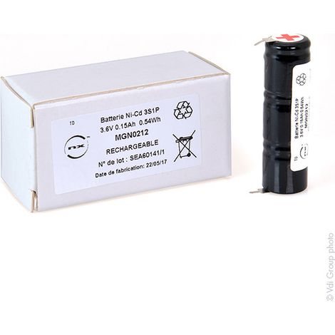 NX - Batterie NiCd 3x 1/3AA 3S1P ST4 3.6V 150mAh P2 (1/3)