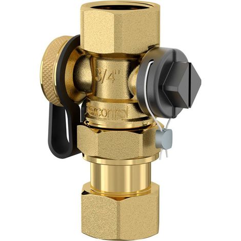 Flamco Válvula de caperuza FlexControl Rp3/4, G3/4 H para fines de revisión, 28920
