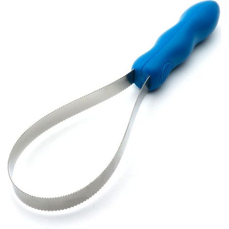 Lame de toilettage double face pour chiens - Brosse de mue avec lames en acier inoxydable pour poils courts et longs (1/5)