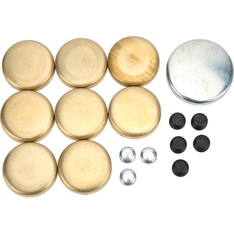 Kit de bouchons de gel antigel en laiton pour moteur Chevy Small Block 283, 305, 327, 350 ci - Remplacement Sealed Power 381-8007, joint de dilatation, 4 pièces (1/5)