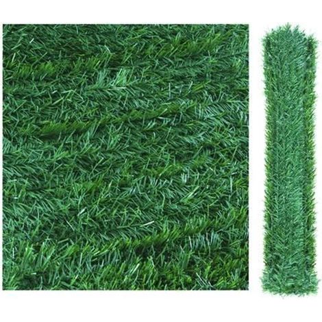 SIEPE ORNAMENTALE ARTIFICIALE CON FOGLIE PINO - 3 X 1 H - FERR 162128