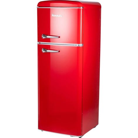 Kooper Frigorifero Doppia Porta Retro' Vintage Rosso
